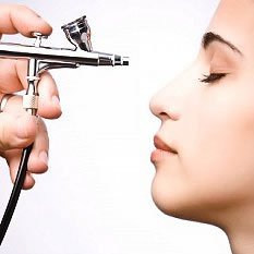 Airbrush makeup application