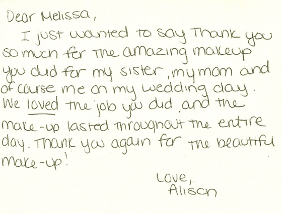 Allie - Thank You card